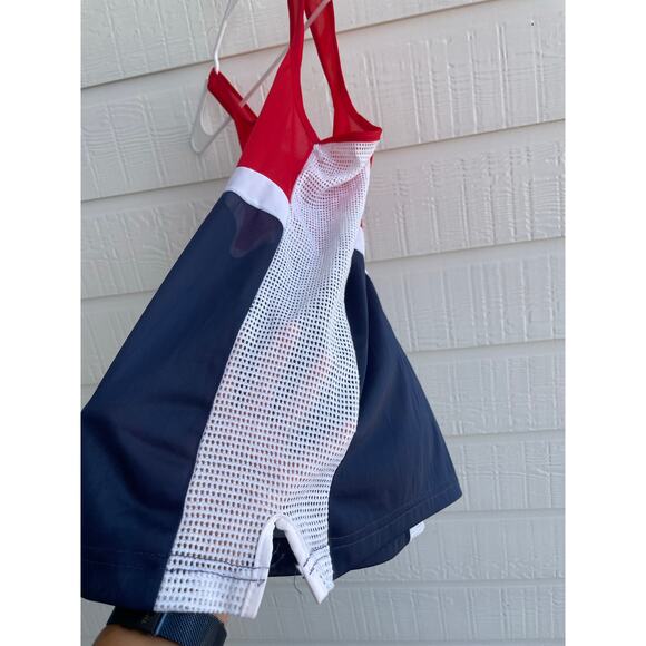 Nike Mesh Splice Tank Vintage 3 check logo Medium, Made in USA 70's-80s - Picture 3 of 11